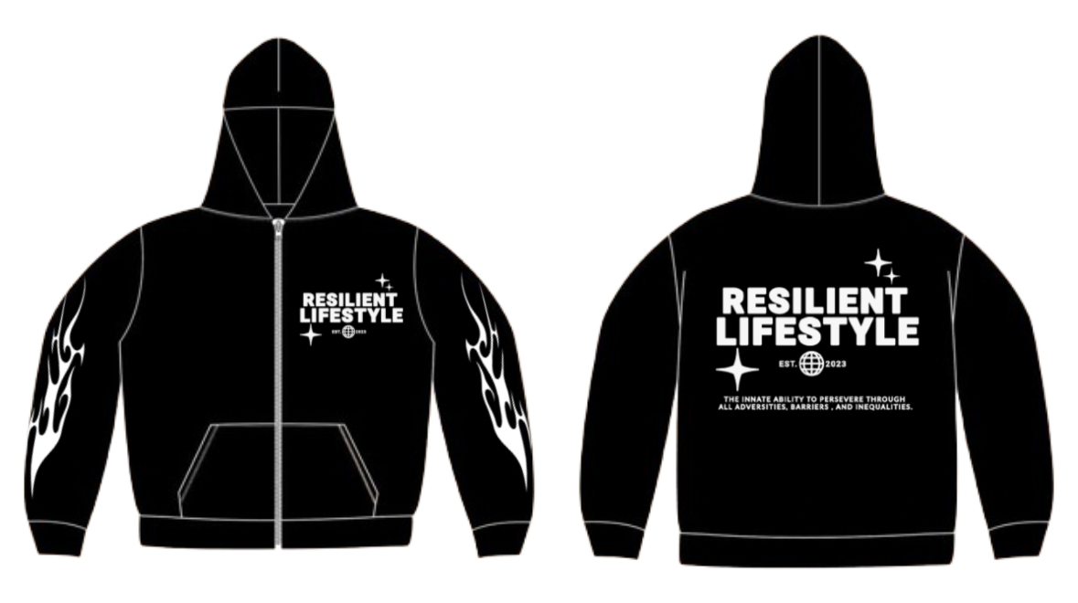 RSLNT “Vanta Black” Zip-Up