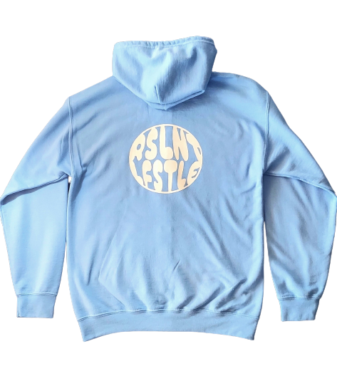 ''RSLNT'' Carolina Blue Zip Up Hoodie